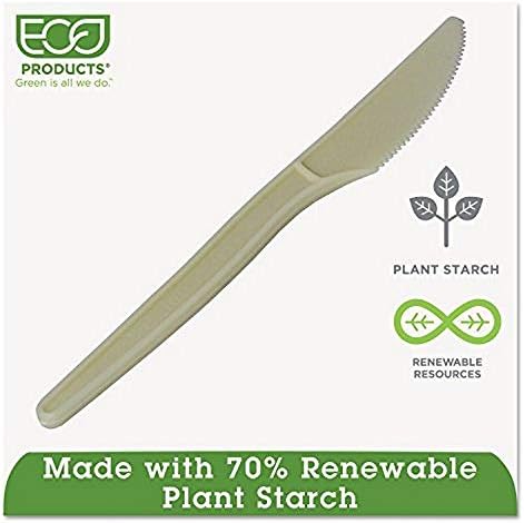 מוצרים אקולוגיים-סכין עמילן צמחי, שמנת, 50 / חבילה אפס001 יחידה