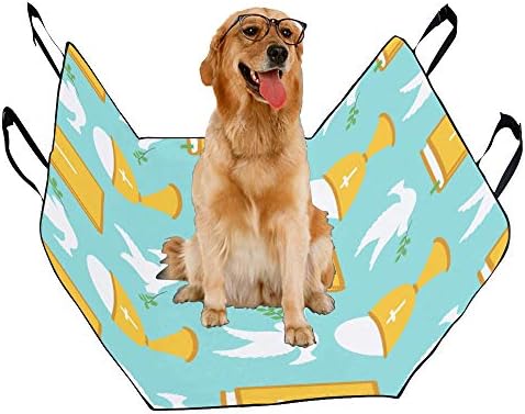 כיסוי מושב כלב מותאם אישית דיו עיצוב סגנון יד נמשך אמנות הדפסת רכב מושב מכסה לכלבים עמיד למים החלקה עמיד