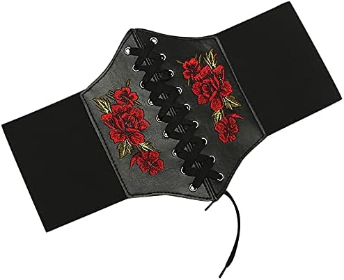 מחוך מותניים חגורה לנשים, רחב אלסטי עניבת חגורת עבור שמלות שרוכים סינר חגורת קשור מחוך אלסטי מותניים חגורה