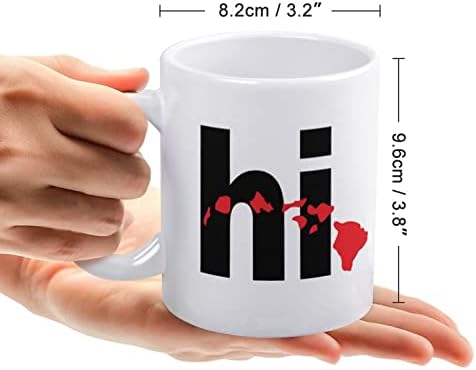 היי הוואי איי הדפסת ספל קפה כוס קרמיקה תה כוס מצחיק מתנה עבור משרד בית נשים גברים 11 עוז