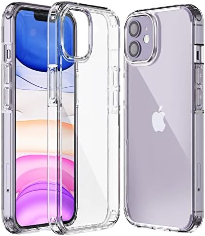 KKM מיועד לאייפון 12 Case ו- iPhone 12 Pro Case 6.1 אינץ ', לא צהבה מארז טלפון מגן אטום-זעזועים לאייפון