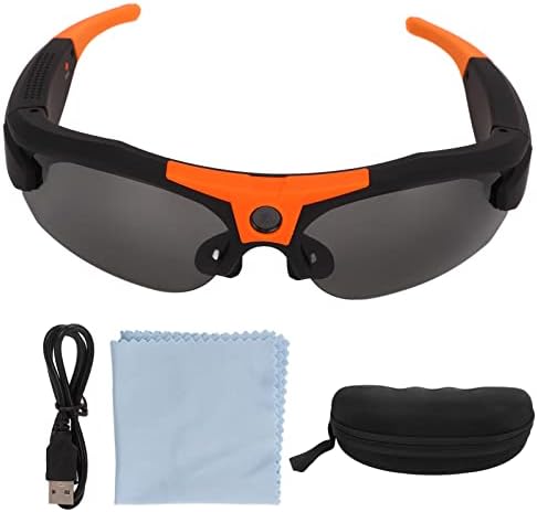 עיצוב קשת 1080 משקפיים חכמים, עדשות מקוטבות משקפי שמש משקפיים הקלטת וידאו, עבור רכיבה על אופניים נהיגה טיולים דיג