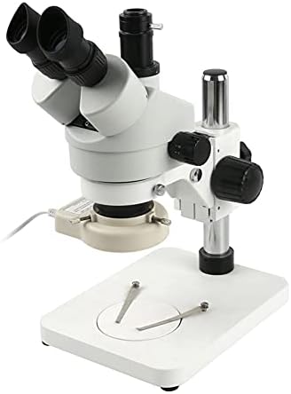 הגדלה של מיקרוסקופ סטריאו טרינוקולרי תעשייתי זום רציף 7-45 עבור הלחמה לתיקון מעגלים מודפסים