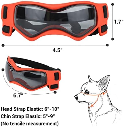 משקפי כלבים גזע בינוני, משקפי שמש של כלב גזע קטן עין כלב הגנה על אור שמש, משקפי הגנה על UV לכלב