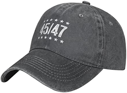 טראמפ 45 47 2024 נשיא וינטג 'כובע בייסבול כובע גולף מתכוונן כובע בייסבול גברים