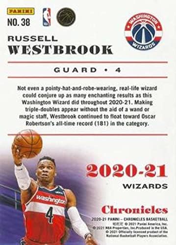 2020-21 Panini Chronicles 38 Russell Westbrook Washington Wizards כרטיס מסחר בכדורסל NBA
