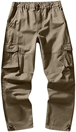גברים אופנה מזדמנים מרובי כיס רוכסן אבזם מכנסי מטען זכרים מכנסיים חיצוניים מכנסיים מכנסיים של מכנסי כיס