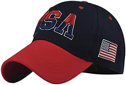 יוניסקס ארהב דגל ארהב דגל בייסבול כובע וינטג 'משאית רקמה כובע שמש לגברים נשים במצוקה סנאפבק כובעי