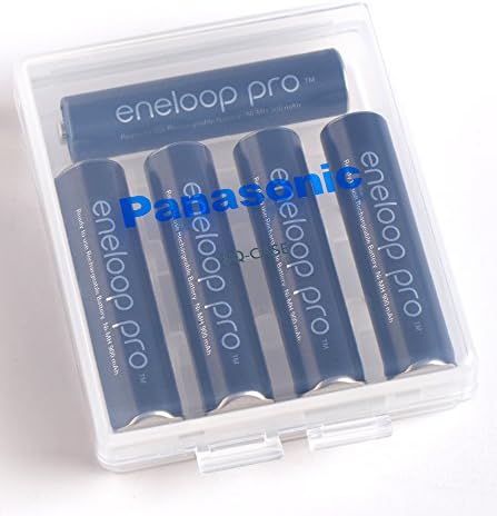 Eneloop Panasonic BQ-Case2SA מארזים לאחסון סוללות עם קיבולת סוללה 4AA או 5AAA, ברור, חבילה של 2