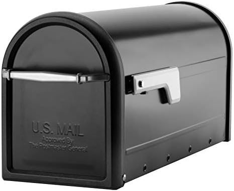 תיבות דואר ארכיטקטוניות 8950B-10 CHADWICK POSTMOUNT תיבת דואר, גדולה, שחורה