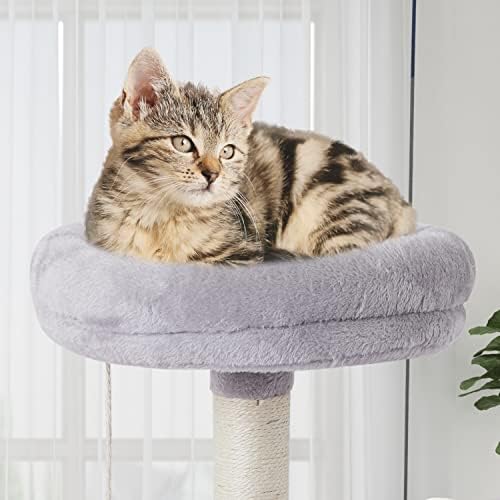 מיאו כפה 13 חתול עץ מגדל עבור מקורה חתולים-דירה עם סיסל מגרד הודעות&קפיצת פלטפורמת חתול ריהוט פעילות