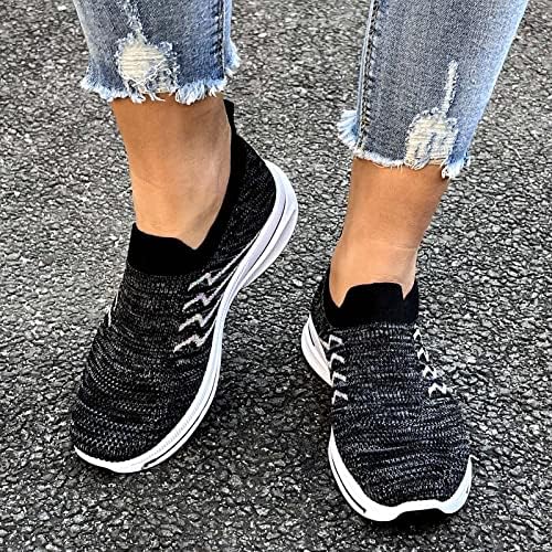 שטוח ריצה נשים סניקרס פנאי רשת נעלי נעליים חיצוני כושר נשים של הליכה נעלי גרב סניקרס