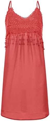 שמלת קיץ מקרית ללא שרוולים עם צוואר רופף טנק שמלות חג חוף קצר מיני זורם שמלה קיצית