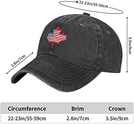 יוניסקס מתכוונן בייסבול כובע עם קנדי אמריקאי דגל דפוס, כותנה ג ' ינס סנאפבק כובע