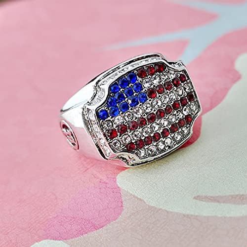צלב טבעת לגברים, אייס מתוך אמריקאי דגל טבעת גברים של פאנק צלב ארצות הברית דגל פטריוטית טבעת