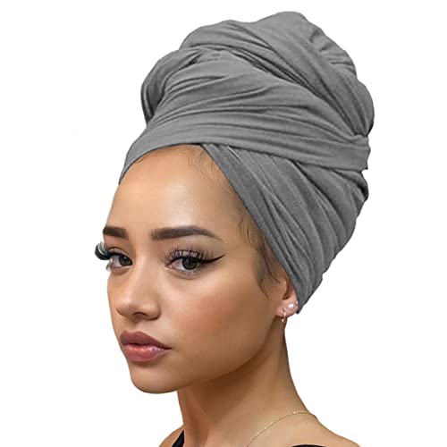 Kachanaa 8 חתיכות נמתח סרטים ראש ראש בכיסויי ראש מוסלמי רך נושם עוטב טורבנים שיער ארוך צעיפי חיג'אב לנשים