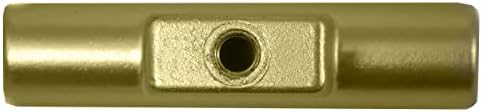 לורי 72910 כפתור חומרת ארון קוסמופוליטן בצורת T, 2 אינץ ', פליז שמפניה, כרום מלוטש