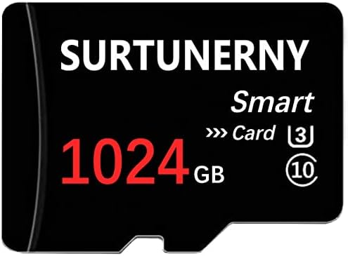כרטיס זיכרון 1024 ג ' יגה-בייט עם מתאם כרטיס זיכרון מהירות גובה 10 כרטיס זיכרון למצלמה, טלפון,טאבלט,