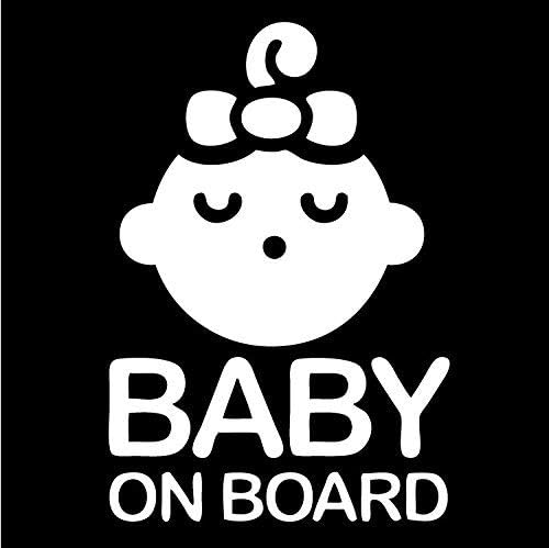 תינוק על לוח סימן רכב חלון פגוש מדבקות מדבקה - שינה תינוקת & תינוק טביעת רגל עיצוב צרור