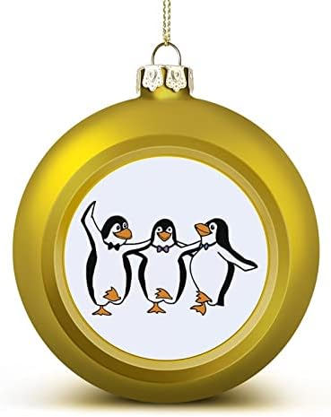 כדור פינגווין מצחיק כדור חג המולד קישוטים לקישוט עץ XAMS למסיבת חג