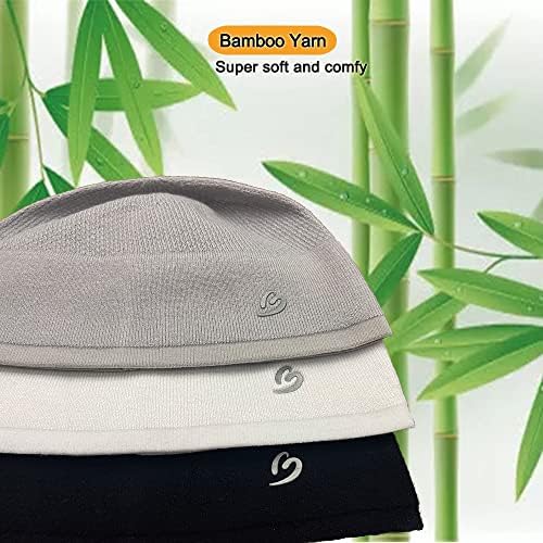 במבוק קל משקל גולגולת כובע לגברים נשים, רך ונוח כפת כובעי עבור נשים