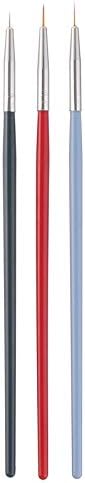 SDGH 3PCS ניילון צביעה מברשות ידית עץ מברשת צבע בגודל שונה עט קו חט