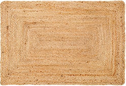 שטיח סמרטוטים של סאבי קלוע שטיח סמרטוט 4x6 רגל שטיח ארוג יד, שטיחי סלון, שטיחי מטבח, שטיח סמרטוט יוטה של