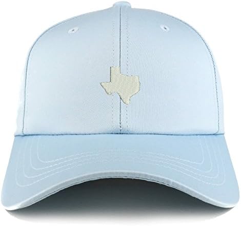 טרנדי הלבשה חנות טקסס מדינת מפת רקום מובנה סאטן מתכוונן כובע