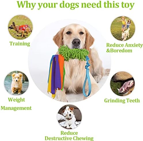 צעצוע משיכת כלבים של Asocea עם צעצוע עם חבלים כלבים חבלים חבלים אגרסיביים, אגרסיביים, צעצוע של כלבים לכלבים