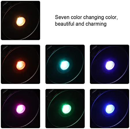 עמדת בסיס LED Tomotato, בסיס תצוגת צבע שבע צבעים, אור אמנות זכוכית אור קישוט