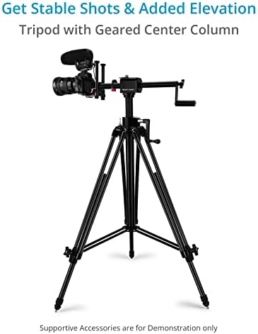 PROIAM G23 מצלמה חצובה עם טור מרכזי מכוון לעובדי וידיאו וצלמים. מטען של עד 14 קג/30 קילוגרם. גובה