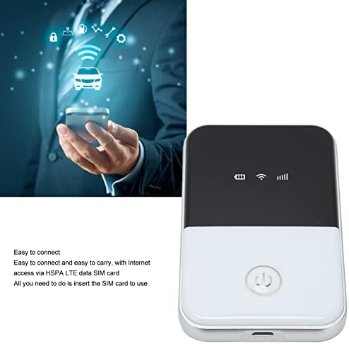 WiFi נייד Hotspot, 4G LTE נייד נייד נייד נתב WiFi עם חריץ כרטיס SIM, עד 150 מגהביט לשנייה, תומך 10