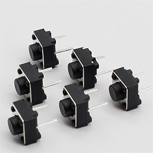 מתג נדנדה של גרוני 6x6x5mm 2pin מישוש טקט טקט מיני כפתור מתג כפתור מיקרו מתג רגע 100 pcs/הרבה