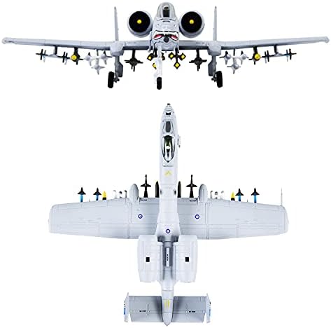 זבובים עסוקים מטוס קרב דגם 1:100-10 רעם השני חזיר יבלות התקפה מטוס קרב דגם דייקאסט צבאי מטוס דגם עבור אוסף