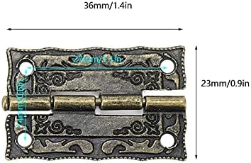 קומגרוט קופסת תכשיטים ערכת חומרה עתיקה תפס זעיר ציר וינטג