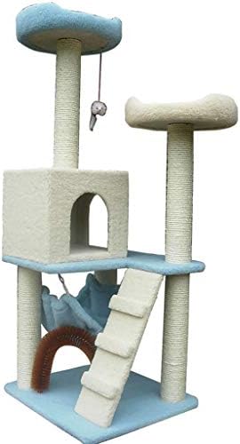 מולו חתול עצי חתול עץ, קצר קטיפה טבעי סיסל חתול עץ מגדל שריטה עמיד עמיד ללבוש עמיד חתול טיפוס מסגרת