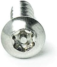 14 x 1 אינץ 'ראש כפתור טורקס גיליון אבטחה ברגי מתכת, כולל סיביות, 18-8 עמיד בפני חבלה מפלדת אל חלד,
