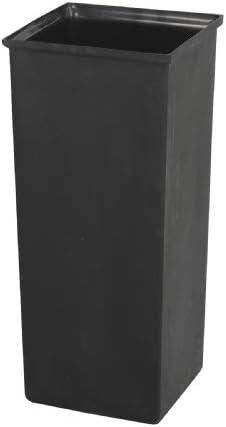 מוצרי SAFCO 36 ליטף פלסטיק ליטר 9669, לשימוש עם SAFCO PUSH PUSH SOLICECALLE עליון, קיבולת 36 ליטרים, שחור
