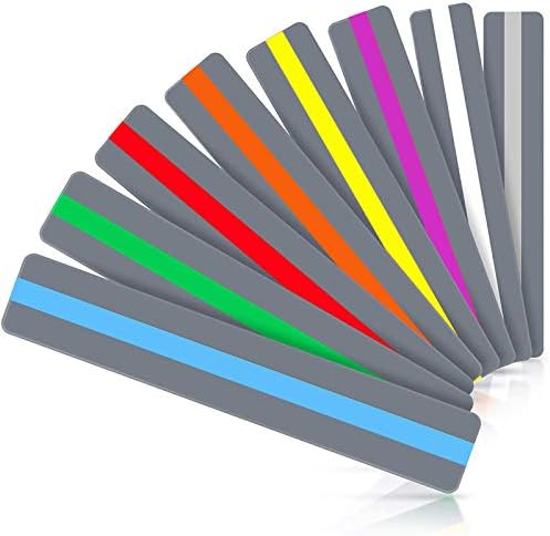 24 מארז מודרך קריאת להדגיש רצועות צבעוני שכבות סימניות לעזור עם להפחית חזותי מתח-קריאת מעקב שליטים