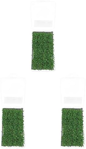 3 יחידות דשא דשא אחו דשא שולחן מלאכותי נוף דשא מזויף סינטטי חיצוני נוף שפלה ירוק רכבת צבאי מחצלת