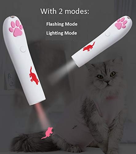 Winod Dog חתול אינטראקטיבי משחק צעצוע אימון עם דפוס עכבר עז, צעצועים אלקטרוניים לגירוי פעילות