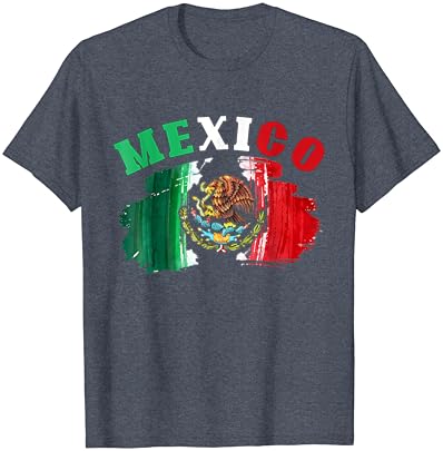 מקסיקו מקסיקני דגל גאווה נשר אדום ירוק ולבן חולצה