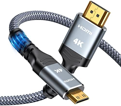 Highwings 8K HDMI כבל 2.1 48 ג'יגה -ביט לשנייה 6.6ft/2M & Mini HDMI לכבל HDMI 10ft