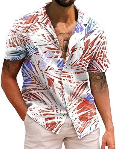 חולצות גברים קיץ גברים מסוגננים מזדמנים שרוול מזדמן שרוול קצר אביב אביב קיץ צוואר צוואר 3D חולצות
