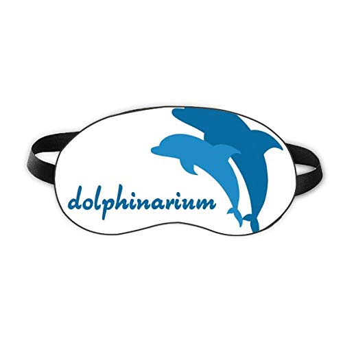 דפוס דולפין כחול אוקיינוס ​​דפוס שינה מגן עיניים רך