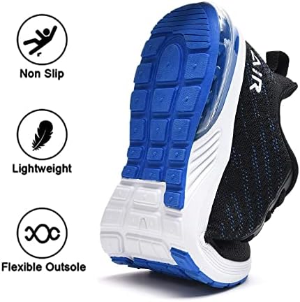 נעלי ריצה אוויר של Fefiyo Mens נוחות נעלי ספורט טניס נוחות נעלי אתלט משקל קלות עבור חדר כושר