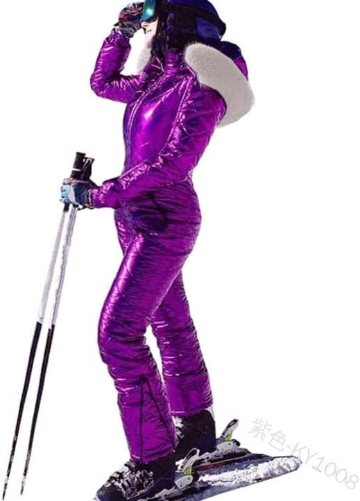 פאפן בתוספת גודל תעלת מעיל נשים מוצק מזדמן עבה חם סנובורד חליפת סקי חיצוני ספורט רוכסן סלעית למטה מעיל נשים