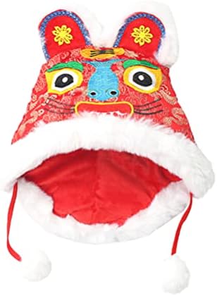 כובע ראש השנה הסיני לתינוק: כובע כובע סגנון סיני חדש כובע פליס תינוקות לבנות לבנות לבנות לברכות ראש השנה