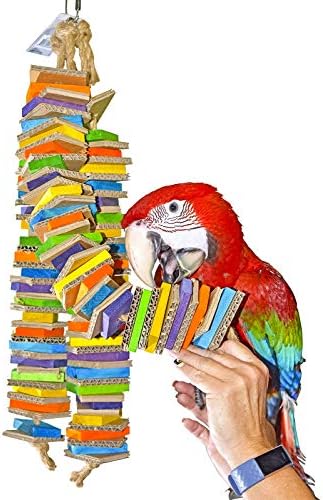 ציפורים אוהבות למגדל משולש משולש טסטי של כיף מגורר צבעוני הרבה עץ כדי ללעוס צעצוע של כלוב ציפורים