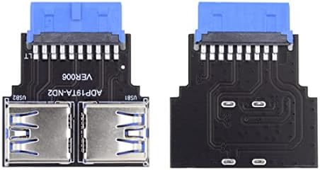 Chenyang USB 3.0 כותרת לוח קדמי USB 20/19 PIN עד 2 USB 3.0 סוג A Converber Converter מתאם אופקי מסוג PCBA